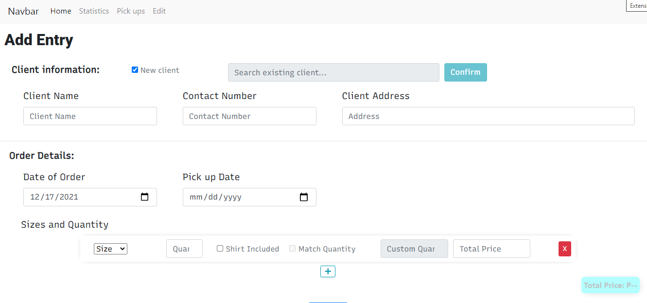 sort landing page